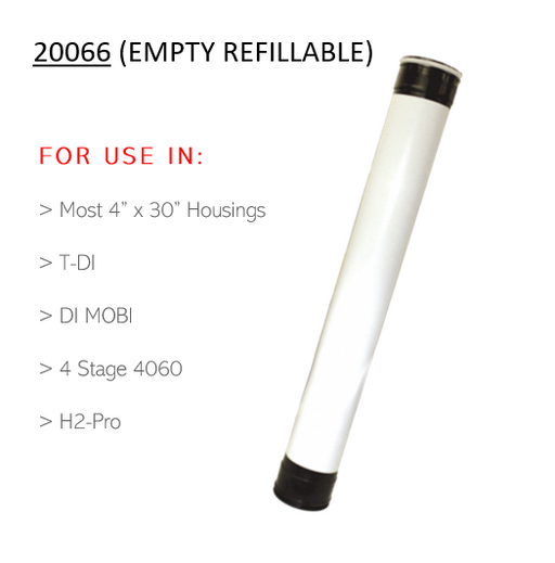 4x30 inch refillable DI filter