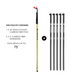 Tucker 75 foot reach HiMod Carbon fiber water fed pole with brush.